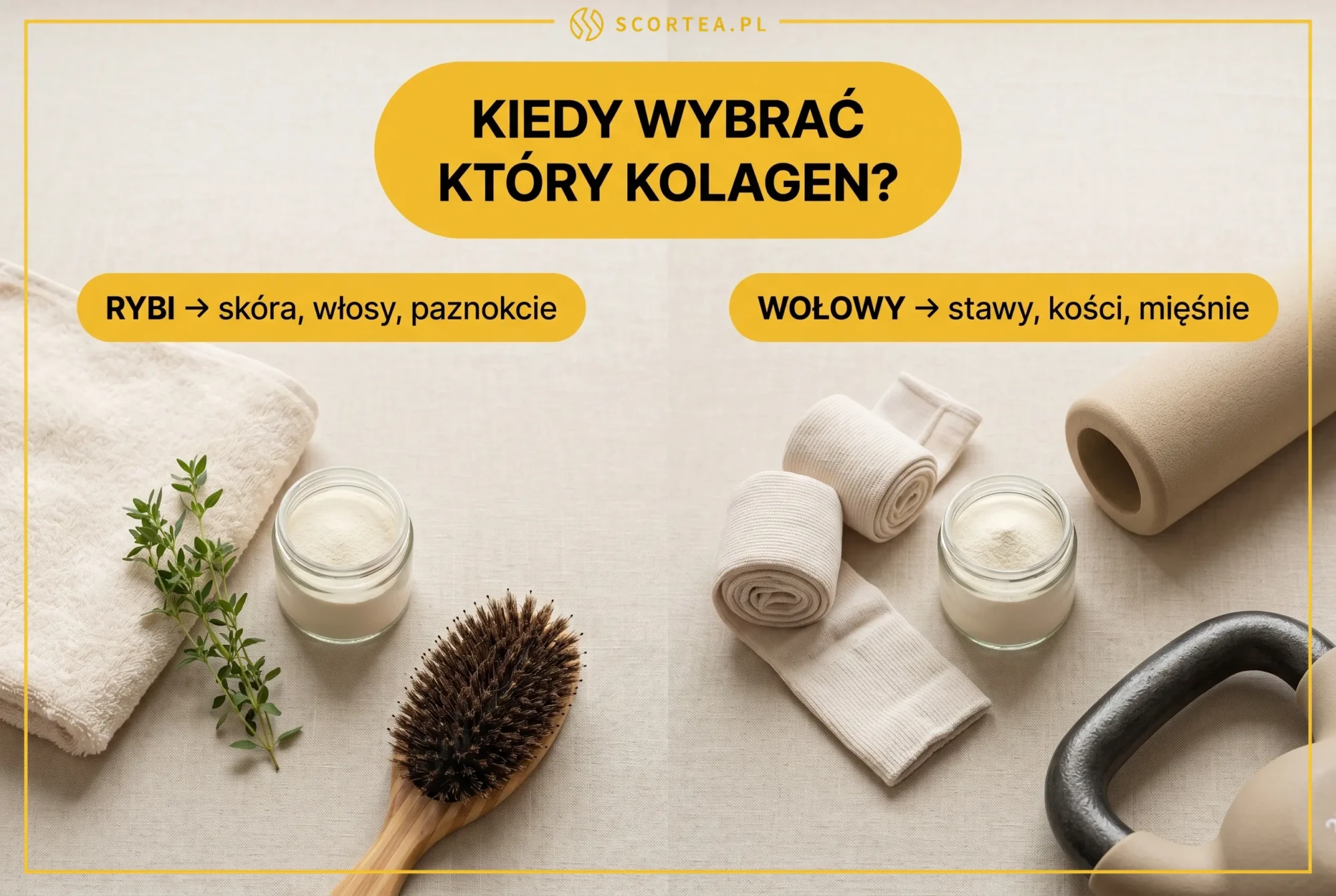 Kiedy wybrać kolagen rybi a kiedy wołowy – skóra, włosy vs stawy, kości