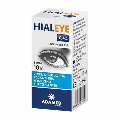 Hialeye 0,4% Nawilżający Roztwór Do Oczu 10ml