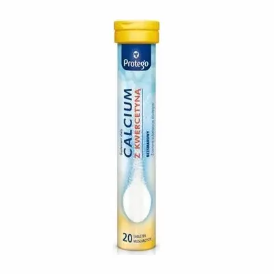 Protego Calcium Z Kwercetyną 20 Tabletek Musujących