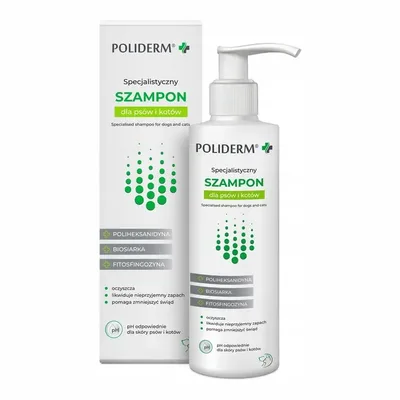 Poliderm Szampon Dla Psów I Kotów Stan Zapalny Łupież 250ml