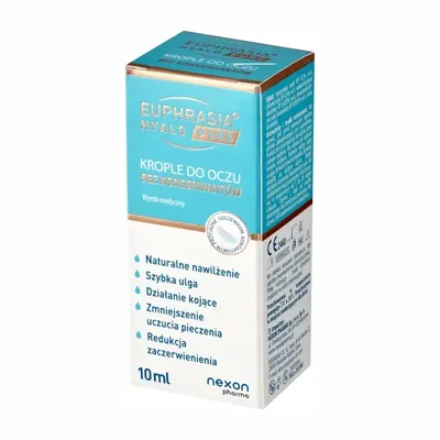Euphrasia Hyalo Pure Krople Do Oczu Nexon 10ml