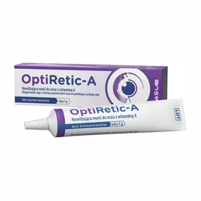 OptiRetic-A Nawilżająca Maść Do Oczu Z Witaminą A Na Suche Oko 5g