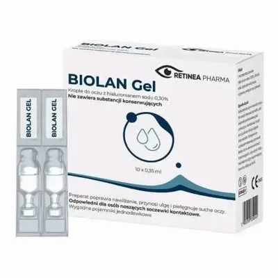 Biolan Gel 0,3 % Krople Do Oczu Hialuronian Sodu Ampułki 10 Minimsów
