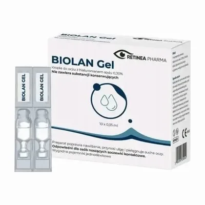 Biolan Gel 0,3 % Krople Do Oczu Hialuronian Sodu Ampułki 10 Minimsów