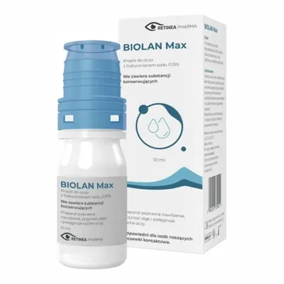 Biolan Max Krople Do Oczu 0,15% Hialuronian Sodu 10ml