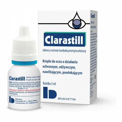 Clarastill Krople Do Oczu Nawilżające Powlekające Kojące 5ml