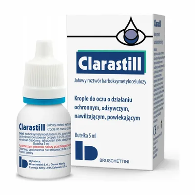 Clarastill Krople Do Oczu Nawilżające Powlekające Kojące 5ml