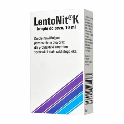 LentoNit K Krople Do Oczu Nawilżające Na Zmętnienie Soczewki Oka 10ml