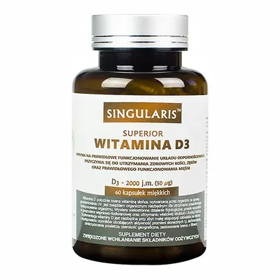 Witamina D Singularis Superior 2000 j.m. Na Odporność 60 Kapsułek