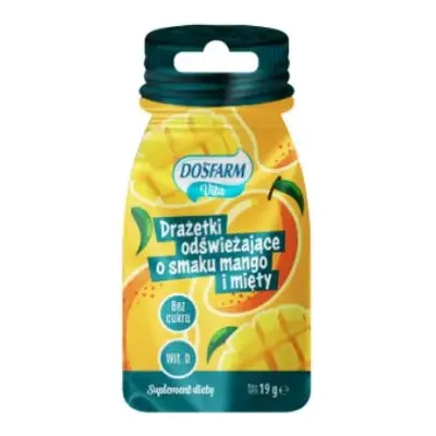 Drażetki Odświeżające O Smaku Mango i Mięty Z Witaminą D 19g