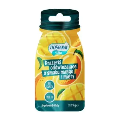 Drażetki Odświeżające O Smaku Mango i Mięty Z Witaminą D 19g
