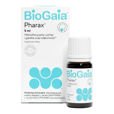 BioGaia Pharax Krople Probiotyk Dla Niemowląt Dzieci I Dorosłych 5ml