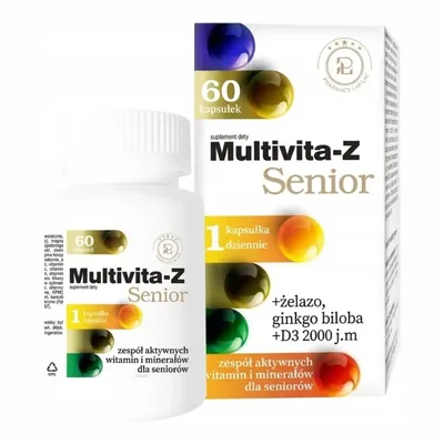 Multivita-Z Senior Witaminy Dla Seniorów Pharmacy Lab 60 Tabletek
