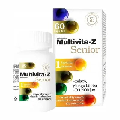 Multivita-Z Senior Witaminy Dla Seniorów Pharmacy Lab 60 Tabletek