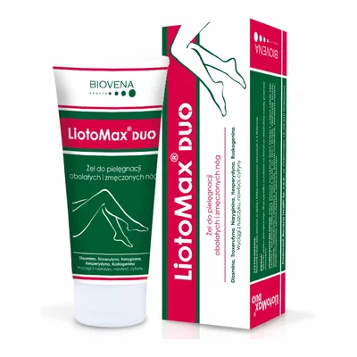 Liotomax Duo Żel Do Pielęgnacji Obolałych I Zmęczonych Nóg 100g