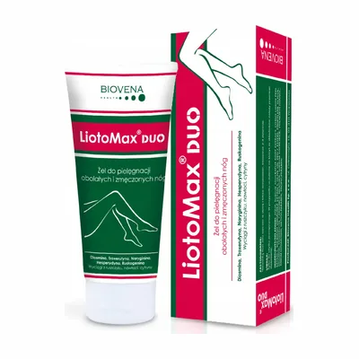 Liotomax Duo Żel Do Pielęgnacji Obolałych I Zmęczonych Nóg 100g