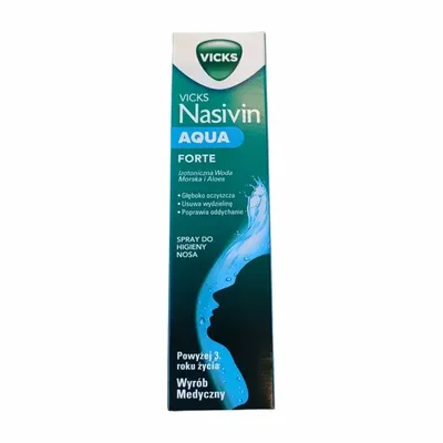 Nasivin Aqua Forte Spray Woda Izotoniczna 120ml