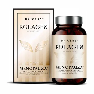 Kolagen 5000mg Dr.Vers Verisol F Menopauza Włosy Skóra 60 Kapsułek