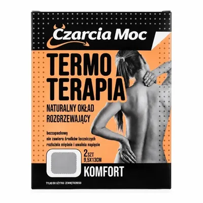 Czarcia Moc Termo Terapia Naturalny Okład Rozgrzewający 9,6x13cm 2 Sztuki