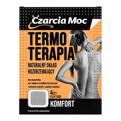 Czarcia Moc Naturalny Okład Rozgrzewający 9,5x13cm 4 Sztuki