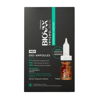 L'biotica Biovax Trychologic Ampułki Wypadanie I Gęstość Dla Mężczyzn 7x5ml