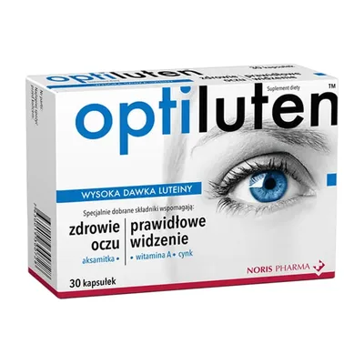 Optiluten Prawidłowe Widzenie 30 Kapsułek