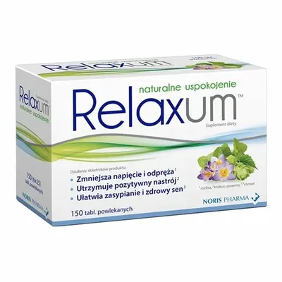 Relaxum Zmniejsza Napięcie 150 Tabletek