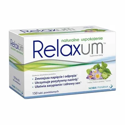 Relaxum Zmniejsza Napięcie 150 Tabletek