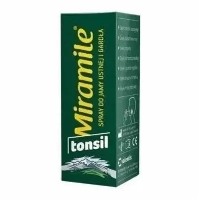 Miramile Tonsil Spray Do Jamy Ustnej I Gardła Łagodzenie Chrypki 30ml
