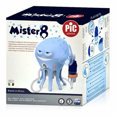 PIC Inhalator Mikrotłokowy Mister 8 Ośmiornica Dla Dzieci