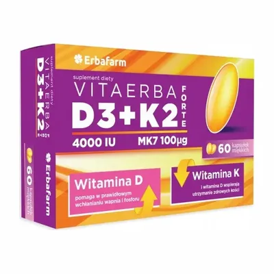 VitaErba D3 + K2 Forte 60 Kapsułek