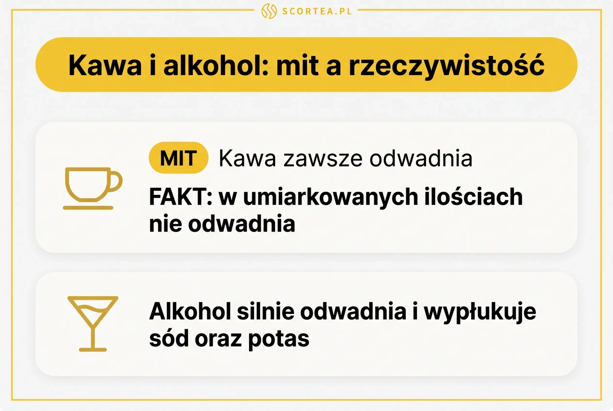 Kawa i alkohol w upały, mit a rzeczywistość dotycząca odwadniania organizmu