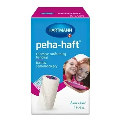 Peha-Haft Bandaż Samomocujący 8 cm x 4 m Opaska Elastyczna 1 Sztuka