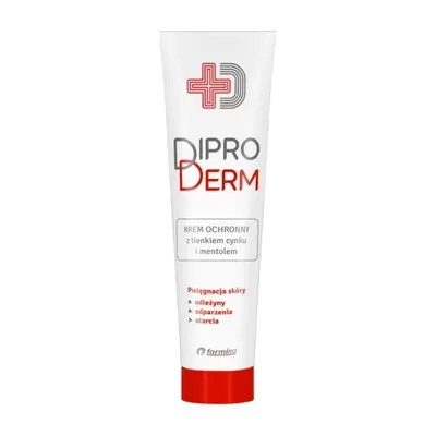 DiproDerm Krem Ochronny Z Tlenkiem Cynku I Mentolem 100g
