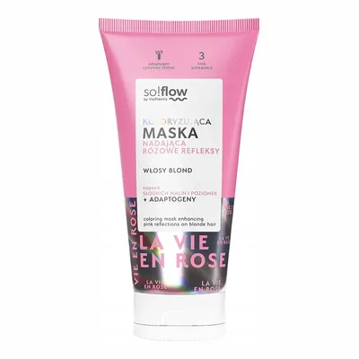 So!flow Maska Do Włosów Różowa Koloryzująca Nadająca Różowe Refleksy 200ml