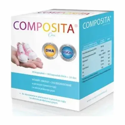 Composita One Witaminy I Minerały 30 Kapsułek + 30 Kapsułek DHA