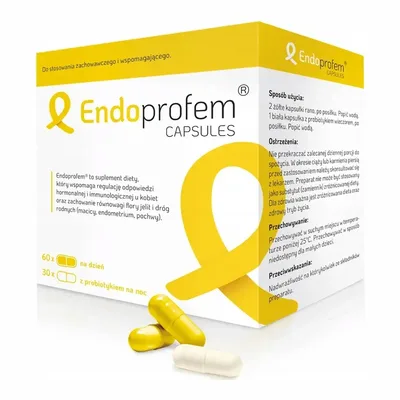 Endoprofem Capsules Endometrioza 60 Kapsułek Na Dzień + 30 Kapsułek Na Noc
