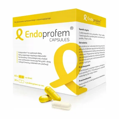 Endoprofem Capsules Endometrioza 60 Kapsułek Na Dzień + 30 Kapsułek Na Noc