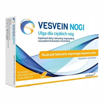 Vesvein Nogi Ulga Dla Cięzkich Nóg 30 Tabletek