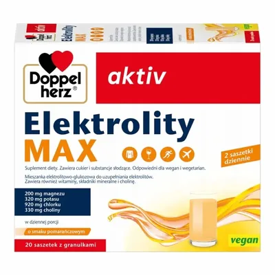 Doppelherz Aktiv Elektrolity Max O Smaku Pomarańczowym 20 Saszetek