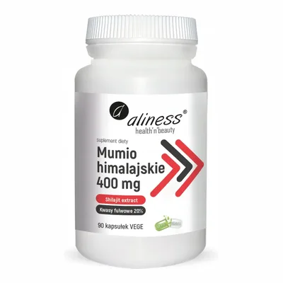 Aliness Mumio Himalajskie Shilajit Extract 40mg 90 Vege Kapsułek