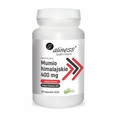 Aliness Mumio Himalajskie Shilajit Extract 40mg 90 Vege Kapsułek
