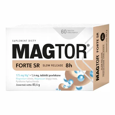 Magtor Forte SR O Przedłużonym Uwalnianiu 60 Tabletek Powlekanych