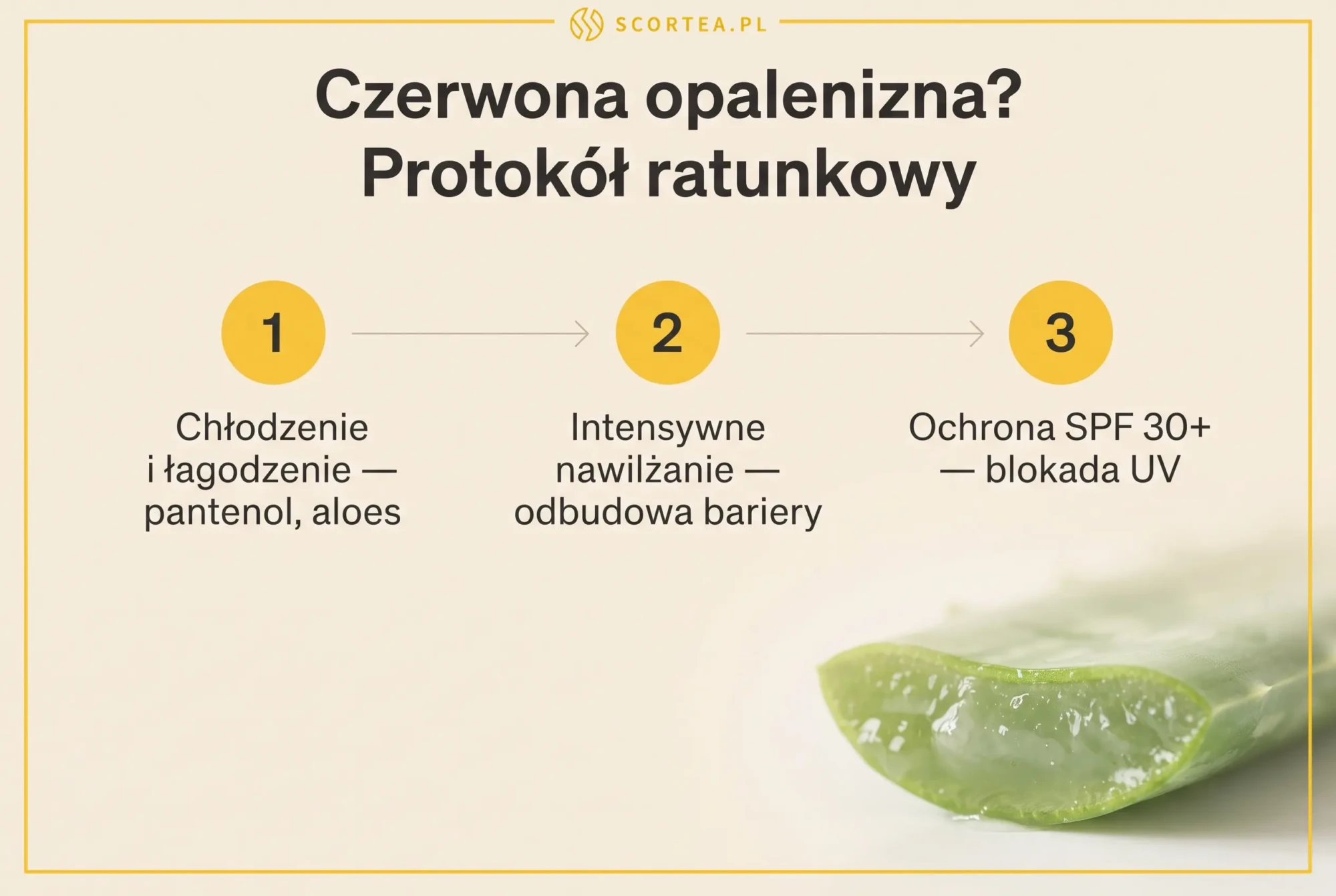 Protokół ratunkowy na czerwoną opaleniznę w trzech krokach: chłodzenie, intensywne nawilżanie i ochrona SPF 30+