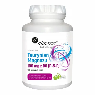 Aliness Taurynian Magnezu 100mg B6 100 Kapsułek