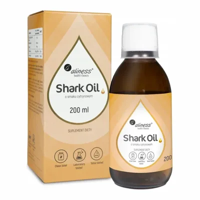 Aliness SharkOil+Wit A Wit.D3 Cytrynowy 200ml