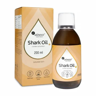 Aliness SharkOil+Wit A Wit.D3 Cytrynowy 200ml