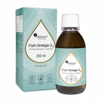 Aliness Fish Omega3 Trójglicerydy18/12 200ml