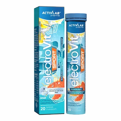 ElectroVit SPORT Cytryna Grejpfrut 20 Tabletek Musujących
