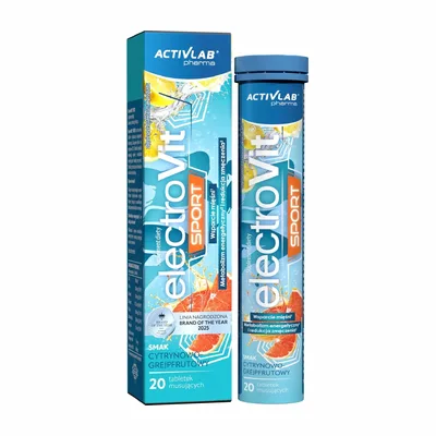 ElectroVit SPORT Cytryna Grejpfrut 20 Tabletek Musujących